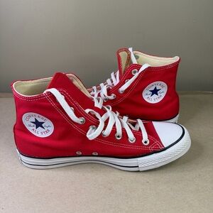 Converse Chuck Taylor Red High Top Sneaker Mens 9 Womens 11 NEW NO BOX